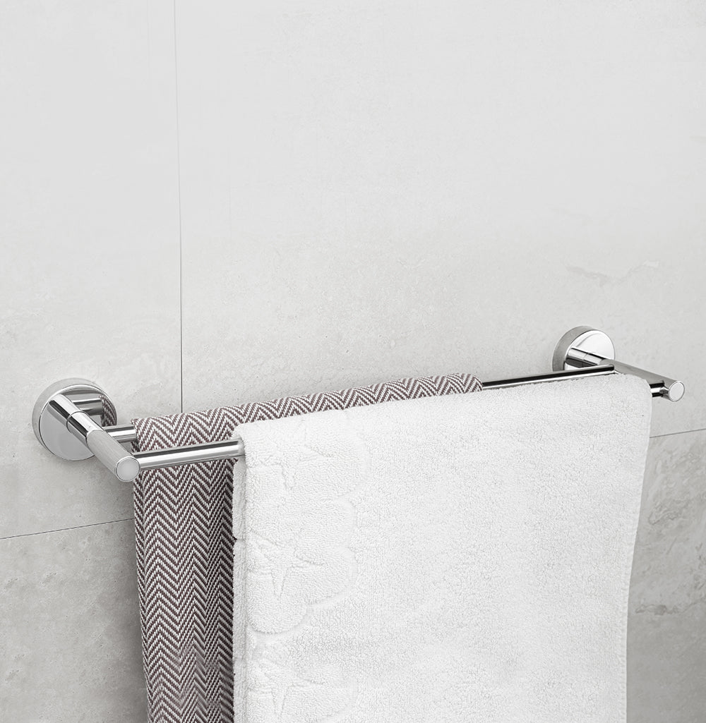 Double Towel Bar – UNO – Polished Stainless Steel — interior view