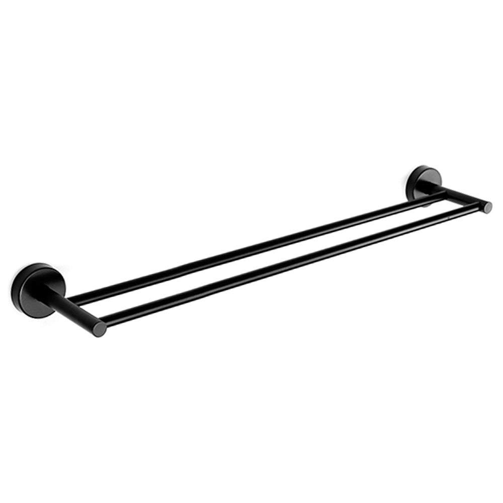Double Towel Bar – UNO – Matt Black