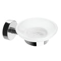 Glass Soap Dish – UNO – Polished Stainless Steel