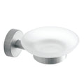 Glass Soap Dish – UNO – Brushed Stainless Steel