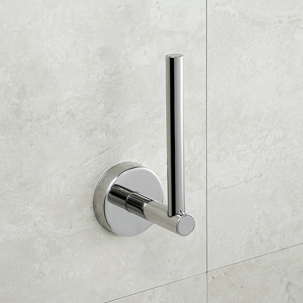 Straight Toilet Roll Holder – UNO – Polished Stainless Steel — interior view