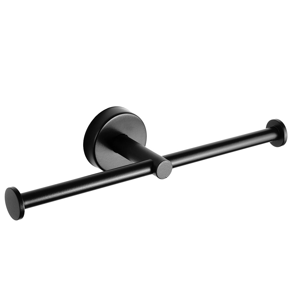 Double Toilet Roll Holder – UNO – Matt Black