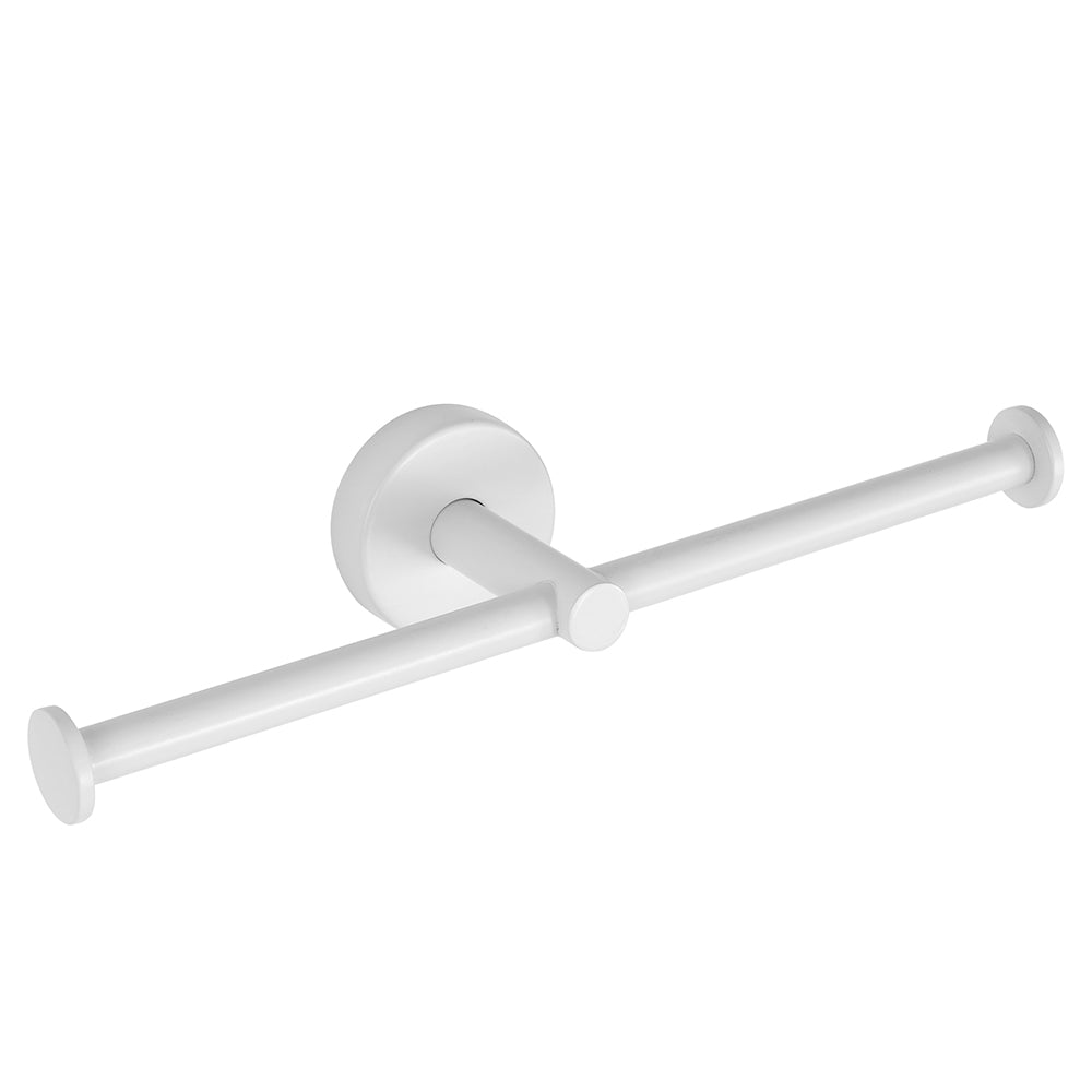 Double Toilet Roll Holder – UNO – Matt White