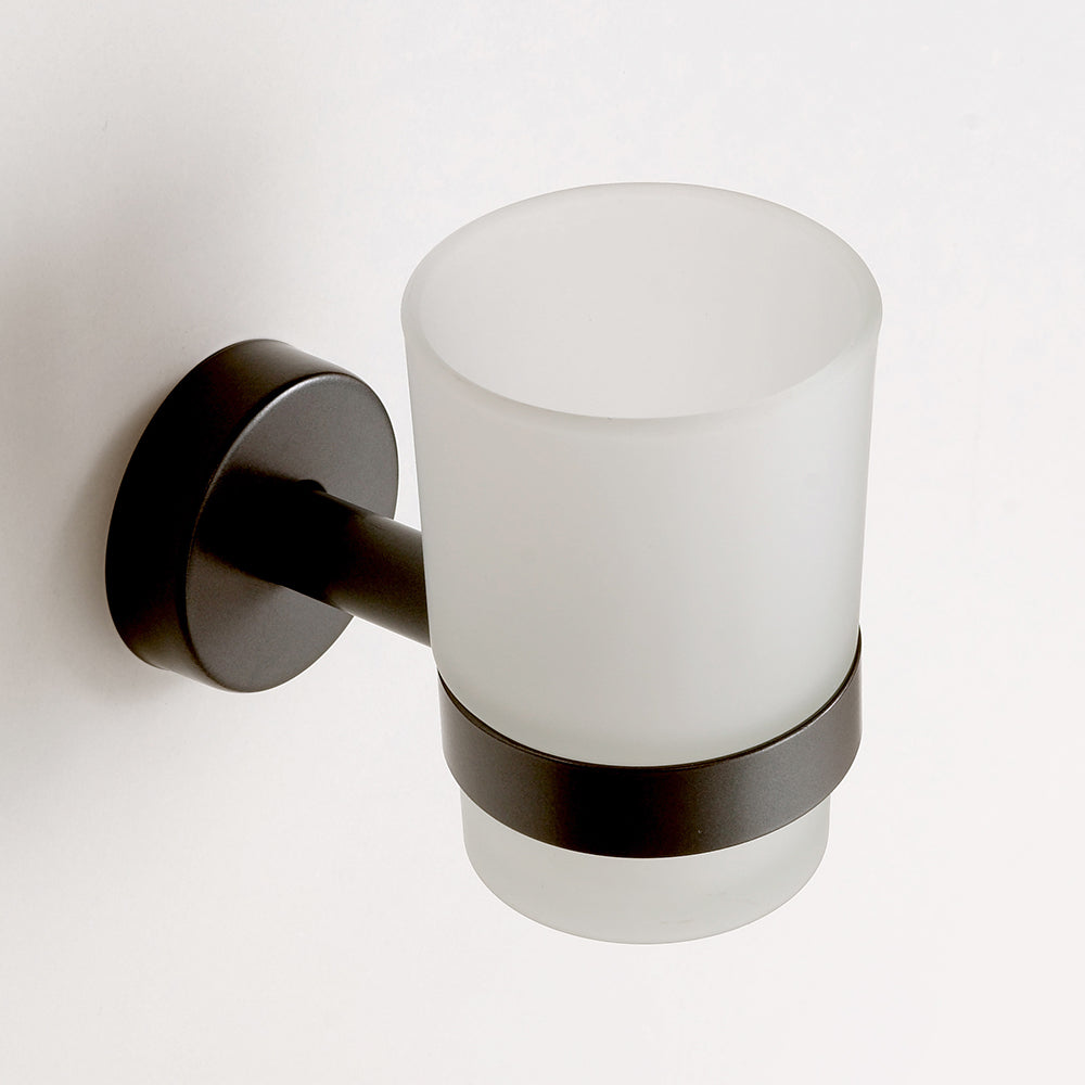 Glass Tumbler Holder – UNO – Matt Black — interior view