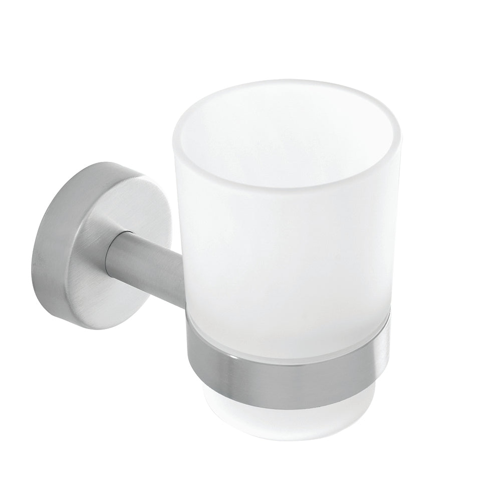 Glass Tumbler Holder – UNO – Brushed Stainless Steel