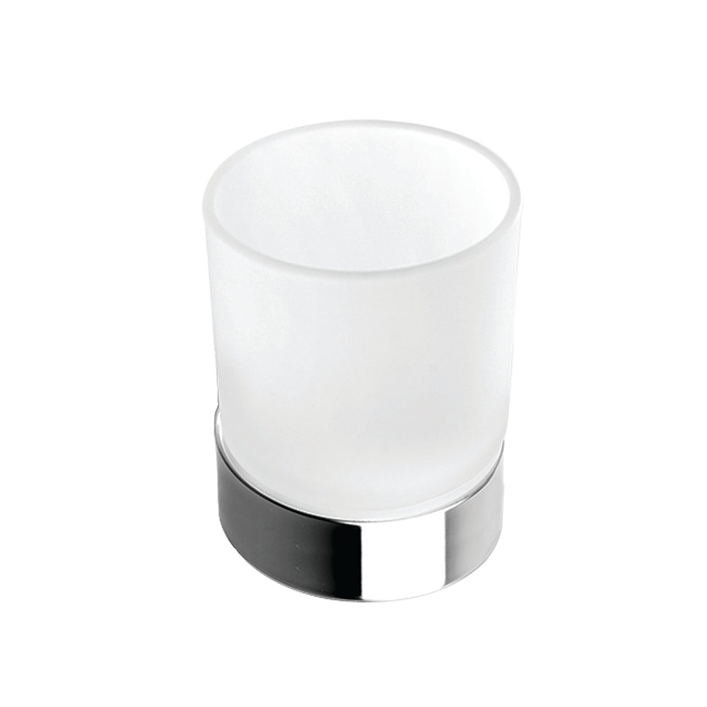 Freestanding Glass Tumbler Holder – UNO – Polished Stainless Steel