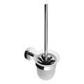 Wall-Mounted Glass Toilet Brush Holder – UNO – Polished Stainless Steel