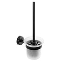 Wall-Mounted Glass Toilet Brush Holder – UNO – Matt Black
