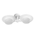 Double Glass Soap Dish – UNO – Matt White