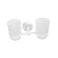 Double Glass Tumbler Holder – UNO – Matt White